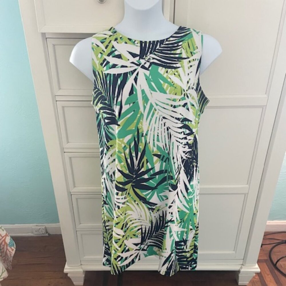 Emma & Michele Tropical Palm Leaf Sundress Large